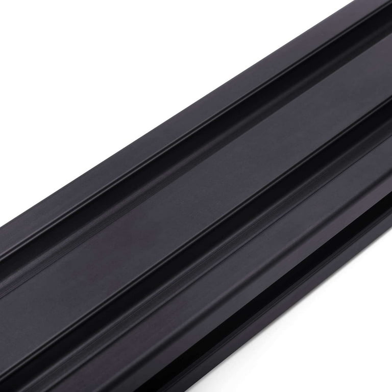 1500mm Black T Type 2040 Aluminum Extrusion Profile European Standard  Anodized Linear Rail Guide (5PCS 1500mm (59.05inch), Black) 