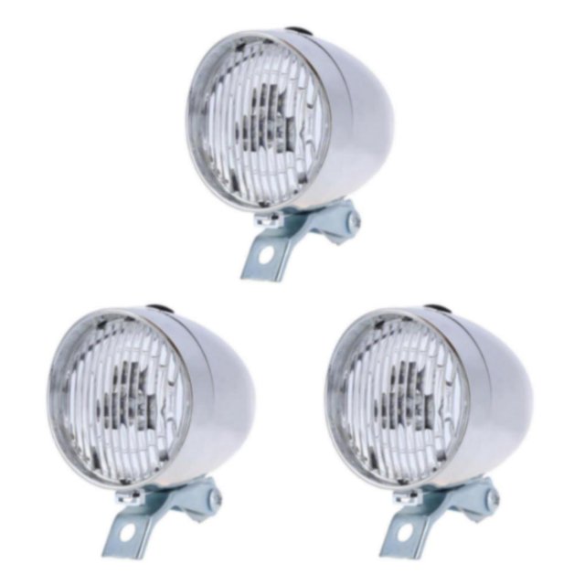 Ruiboury Bike Light Set, Super Bright 3 Mode LED Front 2 and Lights Silver 9.5 x 7cm 3Set
