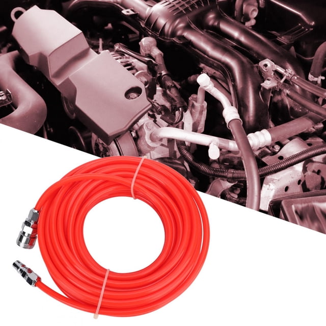 Manguera de compresor de aire flexible de alta presión, 5x8 mm, conector ráspido, tubo de aire pe neumlico rojo de 15m