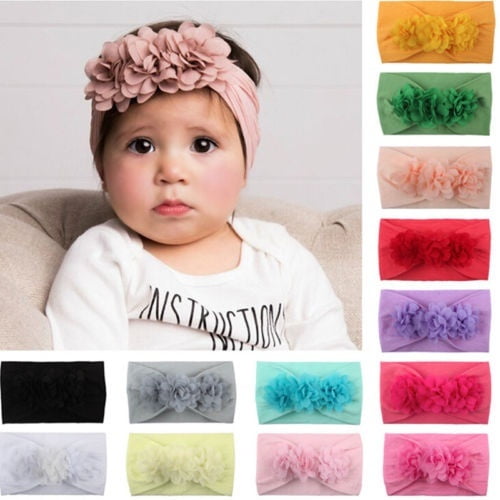 Bandeau à Grand Nœud pour Filles Enfants Bébé, Bande pour Cheveux, Couvre-Chef, Bandeau, Accessoires