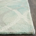 thumbnail image 4 of Safavieh Dip Dye Britton Distressed Wool Runner Rug, Green/Ivory Gray, 2'3" x 10', 4 of 12