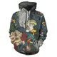 thumbnail image 5 of Nueva sudadera con capucha con estampado 3D de patrón de hongos para hombre, moda urbana de otoño e invierno, sudadera informal de gran tamaño para hombre, 6XL, 5 of 5