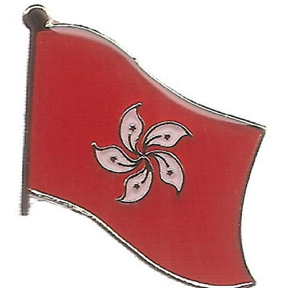 Pack of 50 Hong Kong Flag Lapel Pins, Hong Kongese Pin Badge