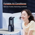 thumbnail image 2 of X27 Iron Gray Bladeless Turbo Fan with LED Desk Lamp - 6-Speed Settings (Including Circulation Mode), 2000mAh Rechargeable Battery, 20dB Ultra-Quiet Operation, Lightweight & Portable for Home,, 2 of 6
