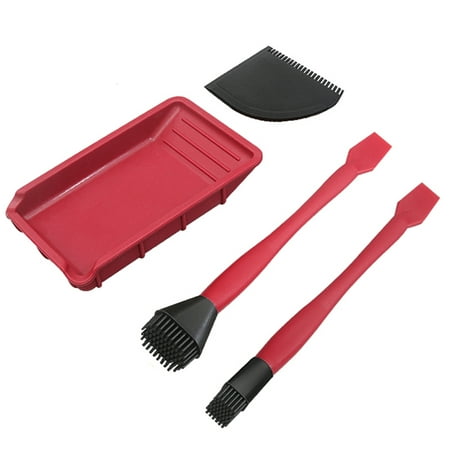 

Manual Gluer Woodworking Soft Silicone Glue Brush with Applicator Tool Scraper Spreader Kit