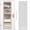 Gray, variant on 26-Pocket Over The Door File Organizer - Vertical Hanging Storage for Magazines, Documents & Paper, Heavy-Duty Door Organizer for Office, Classroom & Home