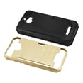 thumbnail image 3 of Coolpad Defiant Slim Armor Hybrid Case With Card Holder In Gold, 3 of 4
