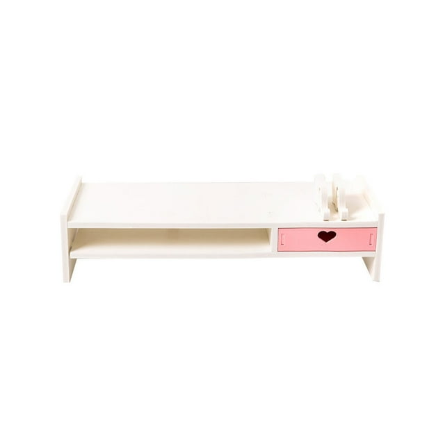 Cateissary Soporte para de computadora Ins Style Laptop con cajón de almacenamiento Soporte de Soporte de teléfono Accesorio de escritorio para