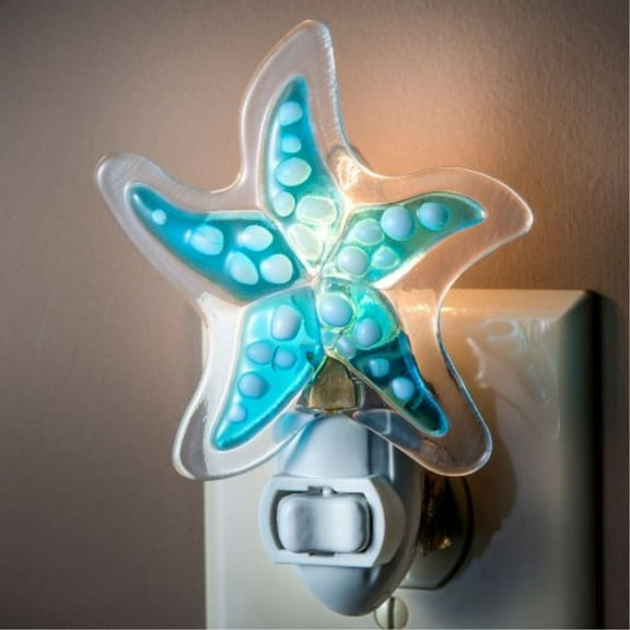 Blue Starfish Glass Night Light | NTL 147