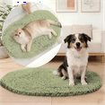 thumbnail image 3 of MK Gdledy Chenille Oval Bath Rug 20x32, Rubber Backing Quick Dry Washable Microfiber Mats，Sage, 3 of 6