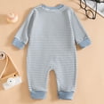 thumbnail image 7 of larppty Newborn Baby Boy Fall Outfit Long Sleeve Jumpsuit | Letter Embroidery, Crewneck,One Piece Clothes for Baby Boys, 7 of 7