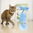 thumbnail image 3 of Pelota de juguete para gatos perfecl juguete de resorte interactivo colgante azul, 3 of 8