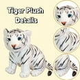 thumbnail image 2 of Plush Tiger Stuffed Animal - Simulated Tiger Plush Toy - Precious Companion - White 9.8 Inches, 2 of 4
