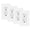 White, variant on GREENCYCLE 4PK 15A / 125V Tamper Resistant Weather Resistant GFCI Outlets with LED Indicator Decorative Wall Plates Screws Included Residential and Commercial Grade ETL Certified White