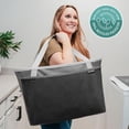 thumbnail image 7 of CleverMade Collapsible Laundry Tote MAX - Shadow Gray/Stone Gray (2PK), 7 of 7