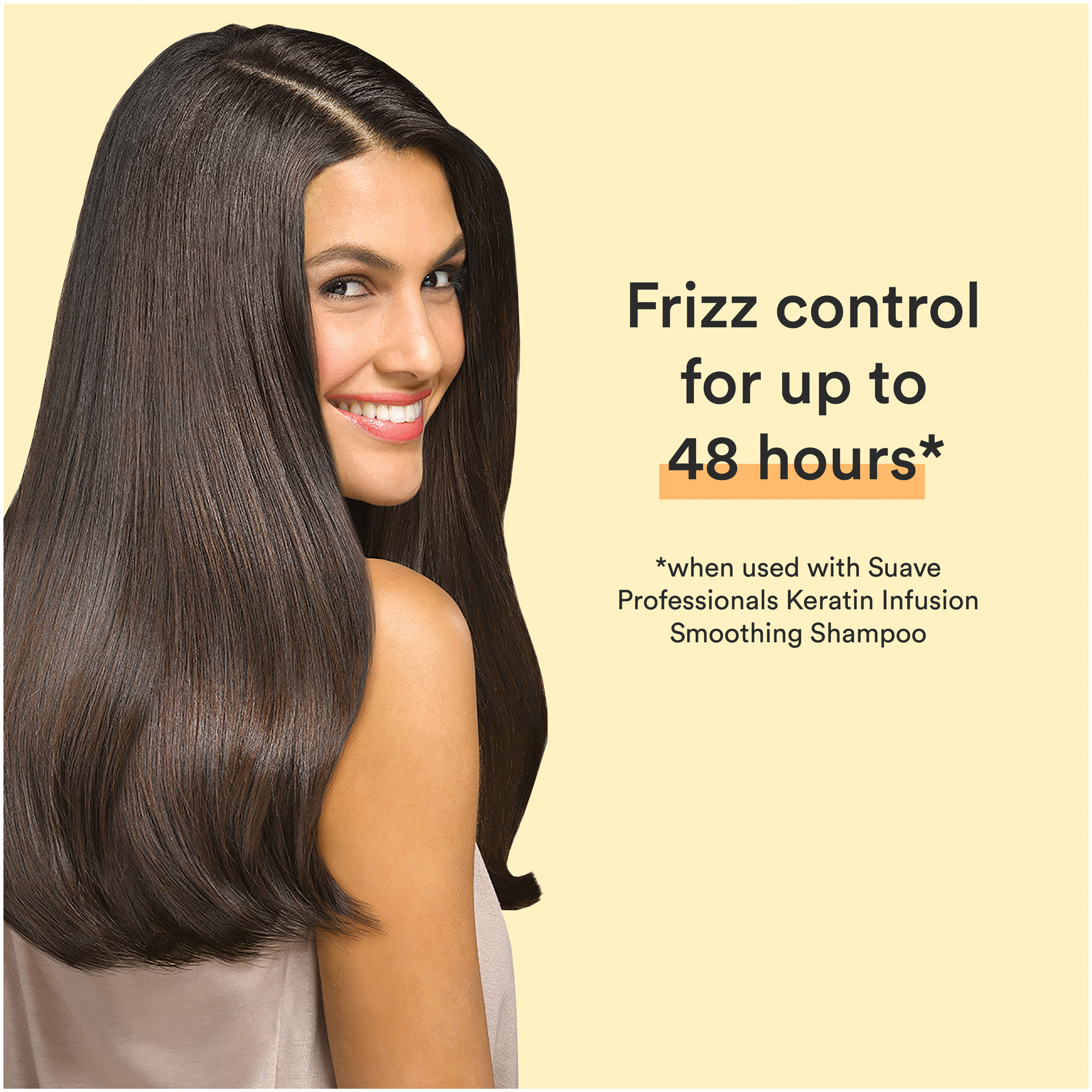 Suave Professionals Frizz Control Moisturizing Daily Shampoo & Conditioner with Keratin, Full Size Set, 2 Pack - image 3 of 7