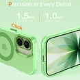 thumbnail image 2 of VENINGO Magnetic Phone Case for iPhone 17 6.3" Compatible with Mag-safe , Translucent Matte Shockproof Scratch Resistant iPhone 17 Case，Green, 2 of 8