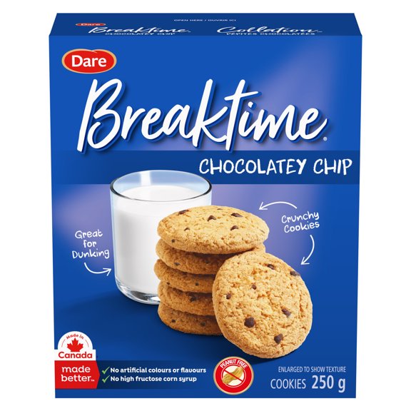 Breaktime Chocolatey Chip Cookies, Dare Cookies