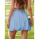 thumbnail image 2 of Falda de burbujas Aoudery para mujer, talle alto, con volantes, azul L, 2 of 4
