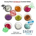 thumbnail image 2 of Snowy River Emerald Edible Cocktail Glitter - All Natural Beverage Glitter for Cocktails, Margaritas, Wine Glitter, Beer Glitter, Drink Glitter, Synthetic Free (4 Gram, Emerald), 2 of 3