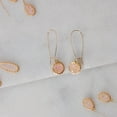 thumbnail image 3 of Humble Chic Created Rose Quartz Druzy Threaders - Boho Long Drop Earrings for Women, 3 of 9