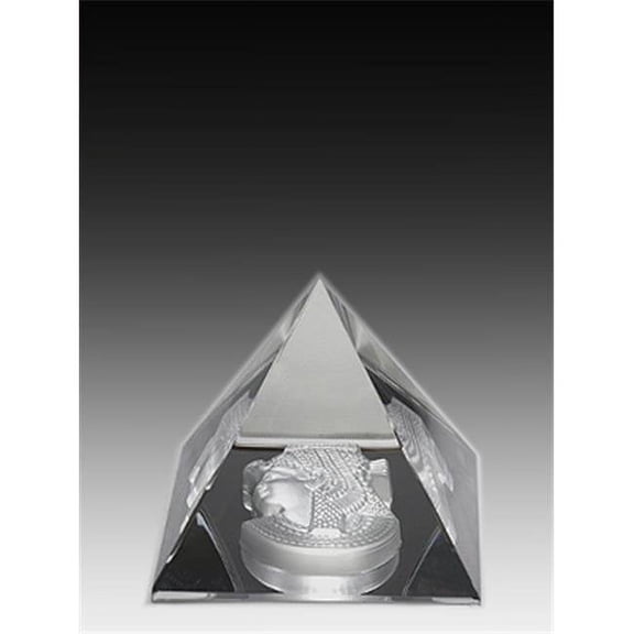 Asfour Crystal 54-55 2.16 L x 1.88 H in. Crystal Pyramid - Cleopatra Egyptian Figurines