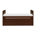 thumbnail image 3 of Pemberly Row 2-Drawers Wood Twin over Twin Trundle Bed in Dark Cherry, 3 of 9