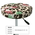 thumbnail image 4 of Lsque Leopard Dots Round Bar chair cushion covers Velvet Fabric Premium Comfort Protects from Scratches and Stains for 14-17 Inch Chair- 13 inch, 4 of 7