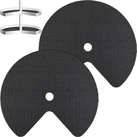 2Pcs Lazy Shelf Liner Circle Kitchen Liners Non Adhesive Cabinet B