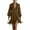 Light Brown, variant on Women's Western Cowgirl Vintage Suede Dress,Sexy Long Sleeve V Lapel Fringe Hem Mini Dresses for Women 2026 Trendy Navy 2XL