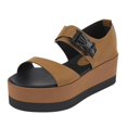 thumbnail image 1 of SANDALIA DE PLATAFORMA CAFÉ CON DETALLE COLOR NEGRO Mundo Terra 022406, 1 of 2