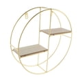 thumbnail image 4 of Estante de Pared Hierro Vintage Muestran Soporte Rejilla Pote Decoración para Oficina de Clubs Habitación Dorado l Baoblaze Estantería de pared Estante de exhibición, 4 of 8