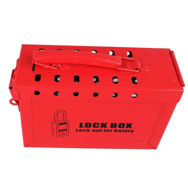 LOTO Box, Impact Lockout Tagout Lock Box Sturdy Construction for Industrial Use