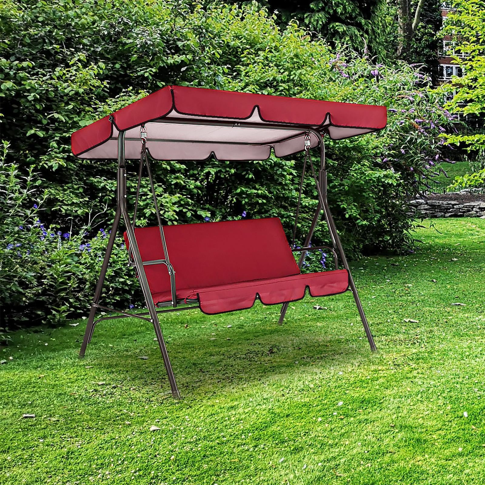 Patio Swing Canopy Garden Swing Chair Cover Rainproof Durable Swing Chair Covers for Patio Swing Furniture Yard Outdoor Seat Furniture Red Walmart