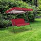 thumbnail image 1 of Columpio Toldo Columpio de jardín Cubierta de la silla Cubierta del porche Cubiertas de muebles de jardín al aire prueba de polvo Lav , Rojo, 1 of 8