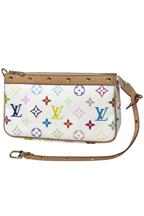 Pre-Owned Louis Vuitton Pochette Accessoires Studded Makeup Accessory Pouch Monogram Multicolor...