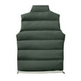 thumbnail image 4 of Durtebeua Puffer Vest Casual Stand Collar Quilted Waistcoat Outdoor Padded Ski Vest Men's Thicken Winter Vest, 4 of 4