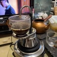 thumbnail image 2 of GUOOL Camping Stovetop Espresso Maker Stainless Steel, Convenient Polished with, 2 of 8