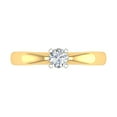 thumbnail image 3 of 1/3 Carat 4-Prong Set Diamond Engagement Ring in 14K Yellow Gold (Ring Size 5.5) (I1-I2 Clarity), 3 of 4