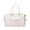 A002- Beige, variant on Large Utility Tote Bag Light Purple Travel Bag Waterproof Weekender Bag Carry on Overnight Bag Gym Duffle Tote for Weekend Getaway Vacation Daily Use 1 Pack