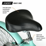 Hyper Bicycles E-Ride 26-Inch Ladies Electric Cruiser Bike with 250W Motor in Turquoise