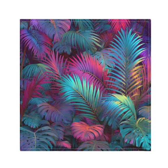1 Pack 20'' x20" Satin Table Napkins Dinner Napkins for wedding Party Decoration events Vibrant and Shimmering Jungle