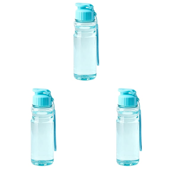 Clearance Under $4.49 Plastic Water Bottle with Hand Strap, Leakproof Reusable Sports Drinking Cup for Gym Travel School Outdoor