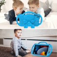 thumbnail image 5 of AVAWO Kids Case for iPad 10.2 9th & 8th & 7th Generation, iPad 10.2 2021/2020/2019 Case - with Shoulder Strap - Light Weight Shock Proof Handle Stand Kids Friendly Case for All iPad 10.2 inch, Blue, 5 of 10