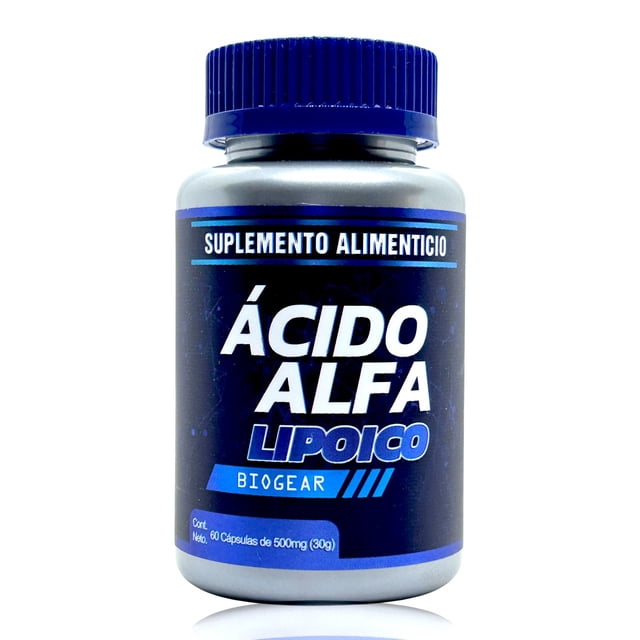 Ãcido Alfa Lipoico 60 cápsulas Biogear. BIOGEAR BIOGEARACIDOALFALIPOICO