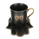 thumbnail image 3 of ColoMX 1 juego de tazas de té de consultorio decorativas de taza de leche de café malvado con platillo, 3 of 7