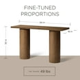 thumbnail image 4 of Maven Lane Lana Table Console Contemporaine en Bois, Fini Brun Raffiné, 4 of 7