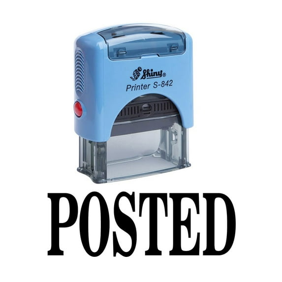 POSTED Self Inking Rubber Stamp Custom Shiny Office Stationary Stamp