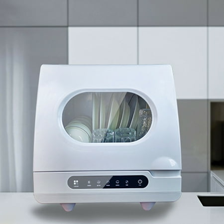 TFCFL 1200W Portable Countertop Dishwasher, Compact Dish Washer 5 Washing Programs 360ÃÂ° Spray Arms White