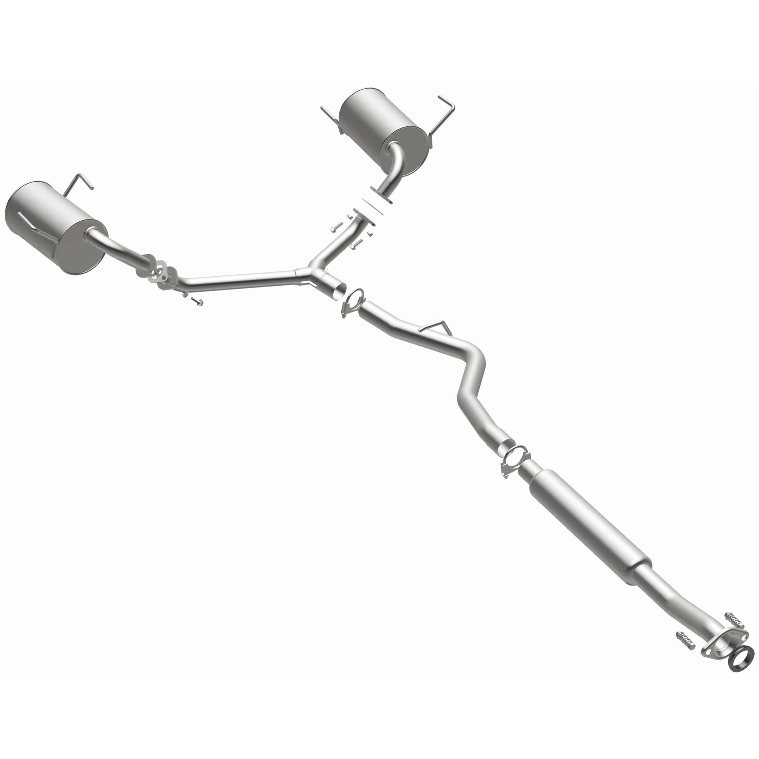 BRExhaust OE Replacement Exhaust System Kit 106-0133: Compatible with 2009-2013 Subaru Forester 2.5L, 2008-2011 Subaru Impreza 2.5L